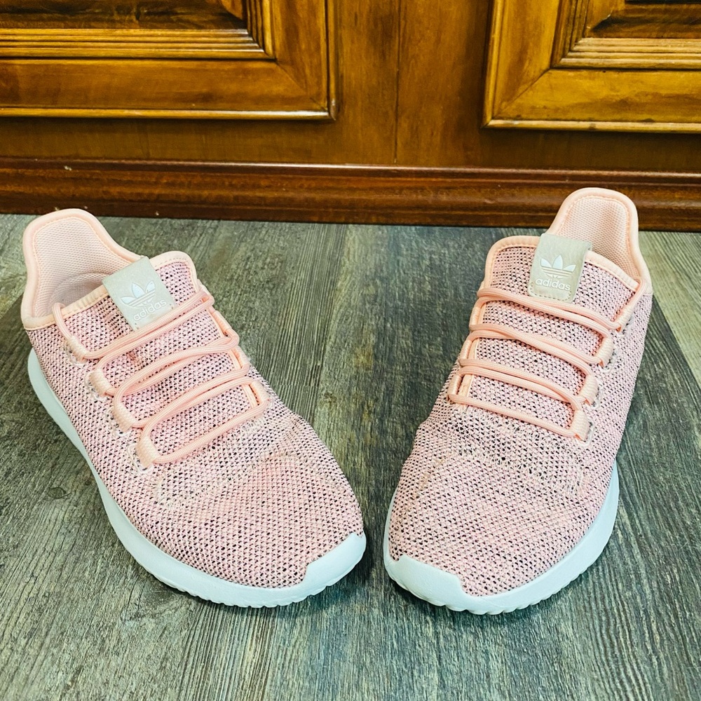 Adidas Women’s Tubular Shadow Haze Coral/Pink sneakers SZ 8